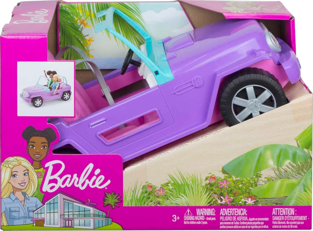 Barbie Dreamland Off-Road Vehicle | Vehículo morado con 2 asientos...