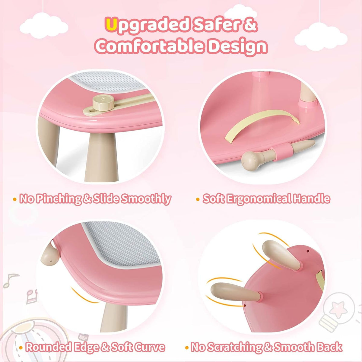 Kikidex Tablero magnético de dibujo, juguetes para niñas pequeñas p...