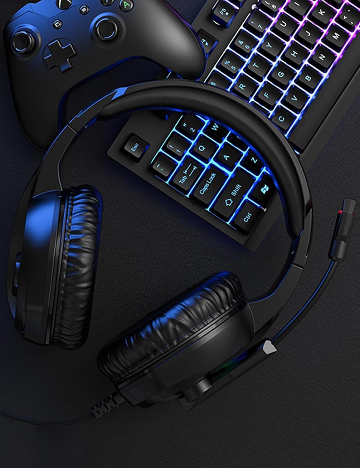 Auriculares para juegos con cable ZIUMIER para PC, PS5, PS4, Xbox S...