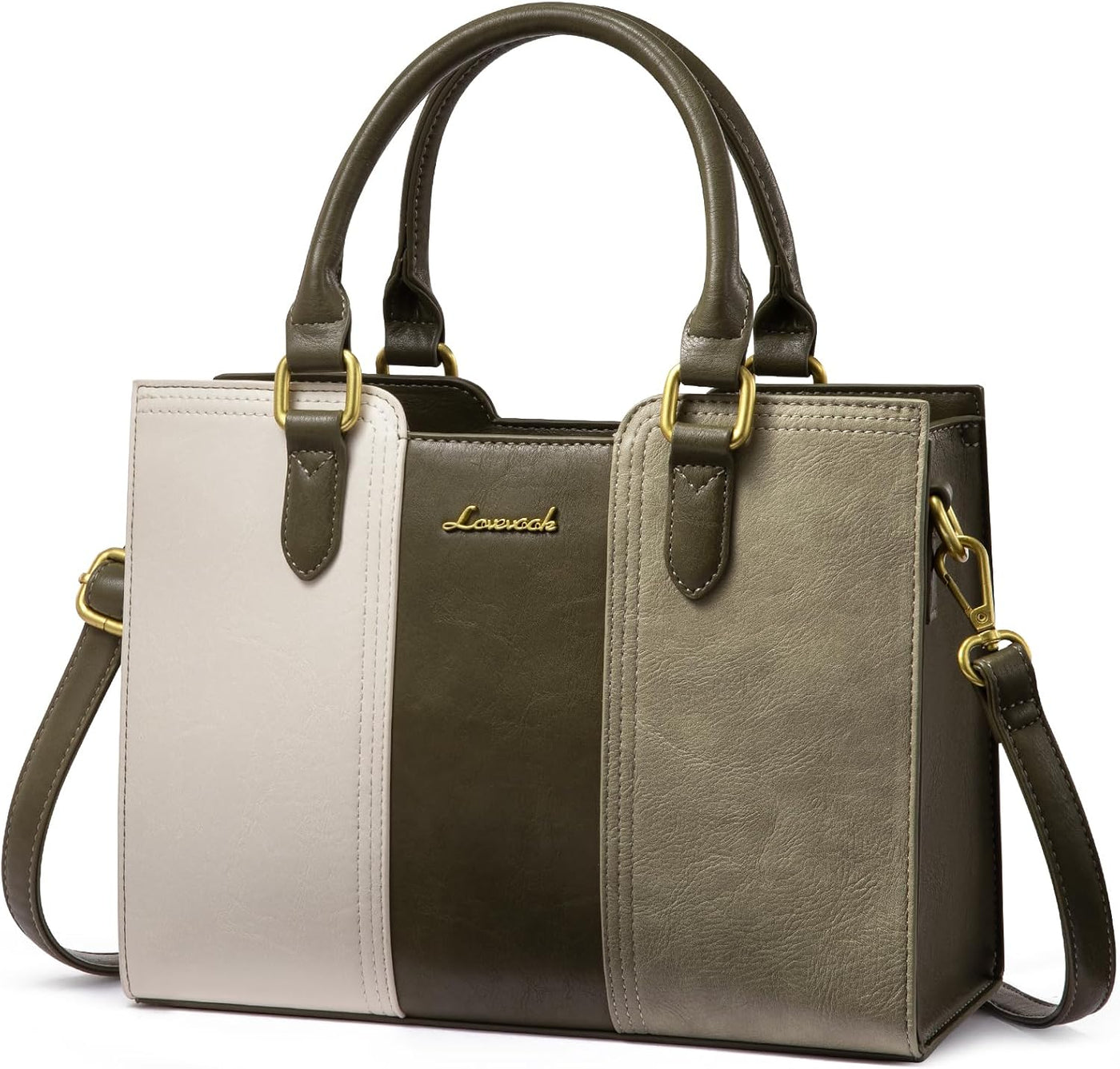 LOVEVOOK Bolso para mujer, bolso de hombro vintage de cuero, pequeñ...