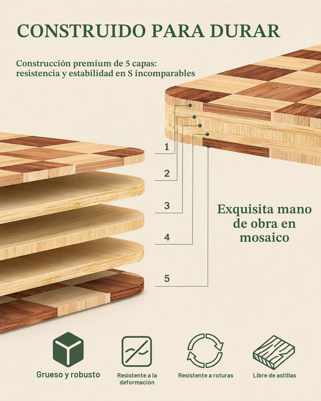 Plusinthebox Tabla de cortar, juego de 3 tablas de cortar resistent...