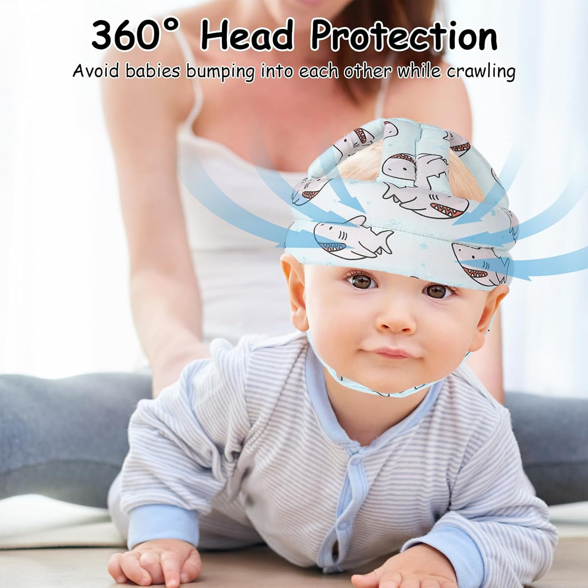 kimitimi Casco de seguridad para niños con protector de cabeza de b...