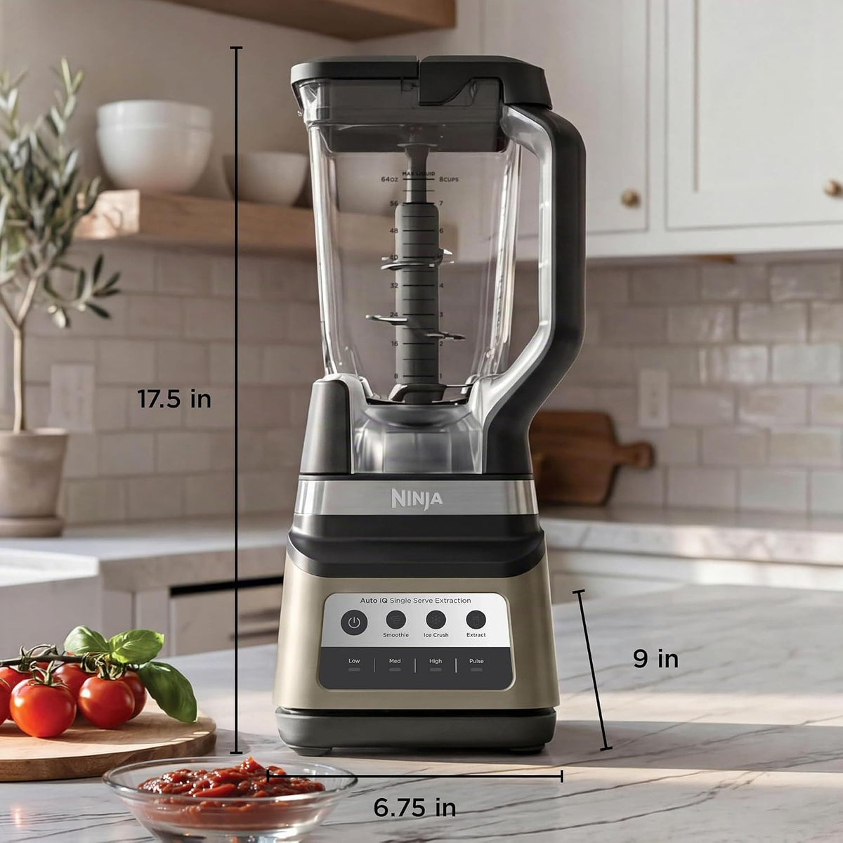 Licuadora Ninja Professional Plus DUO, 1400WP, Auto-iQ, 72oz, BN751...