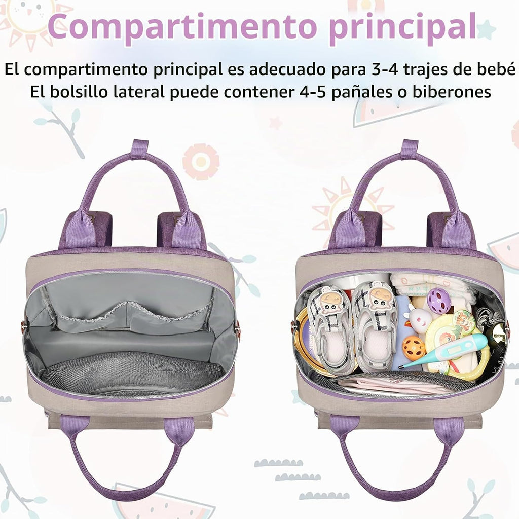 Mochila para pañales, bolsas de bebé unisex grandes para niños y ni...