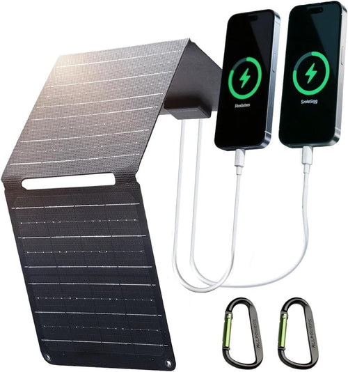 ALLPOWERS SP001 - Cargador de panel solar portátil de 21 W | Kit so...