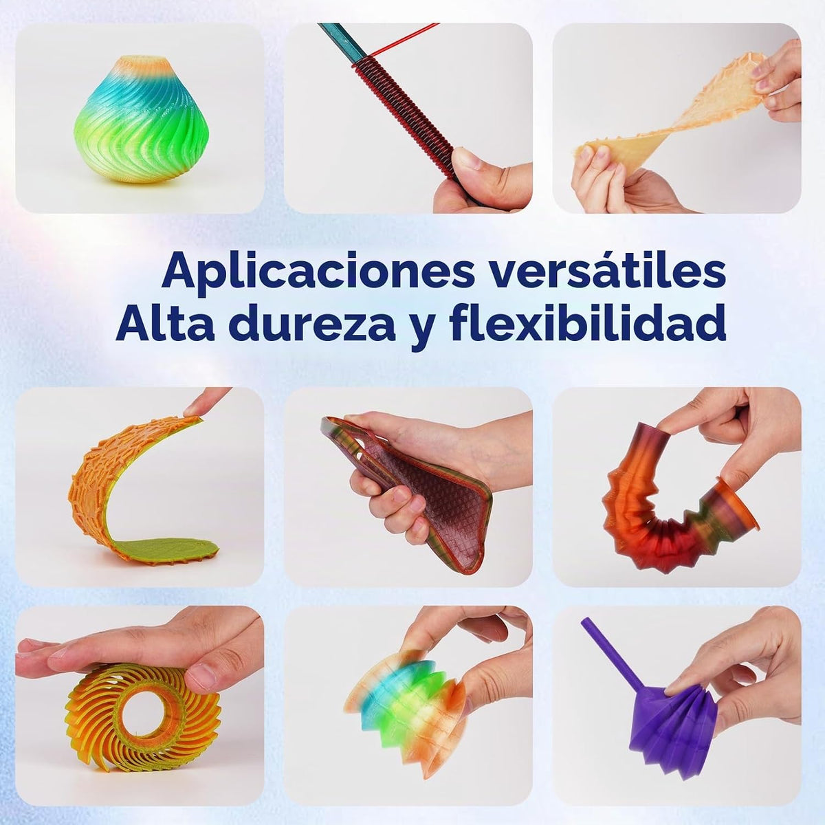 AMOLEN - Paquete de 4 carretes de filamento de TPU para impresora 3...