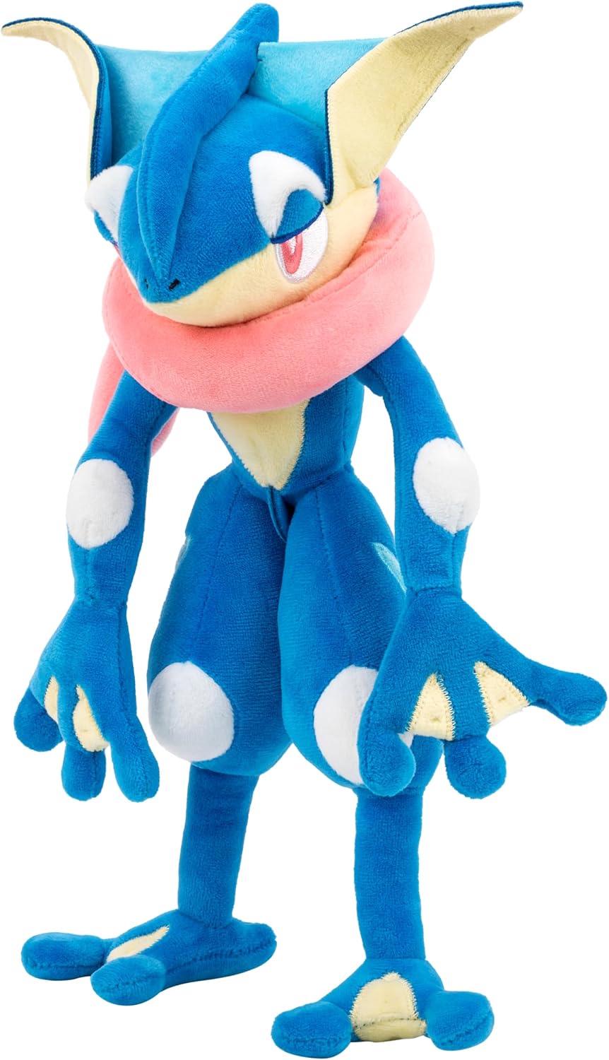 Pokemon Greninja - Peluche suave de 12 pulgadas con detalles autént...