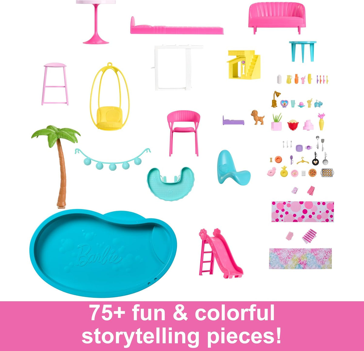 Barbie Juego de casa de muñecas Dreamhouse y accesorios temáticos |...