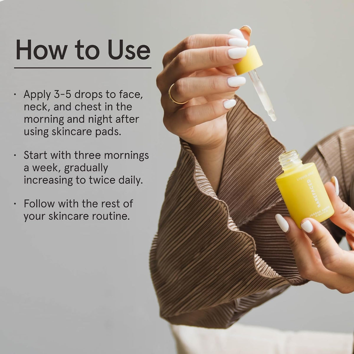 Barefaced Liquid Gold - Suero de 15% vitamina C con ácido hialuróni...
