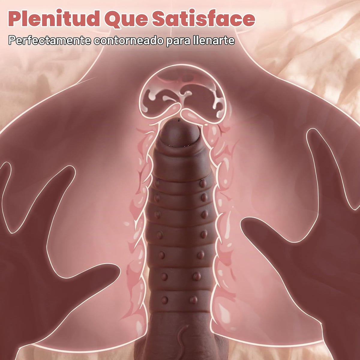 Juguetes sexuales Vibrador realista de silicona suave con ventosa f...