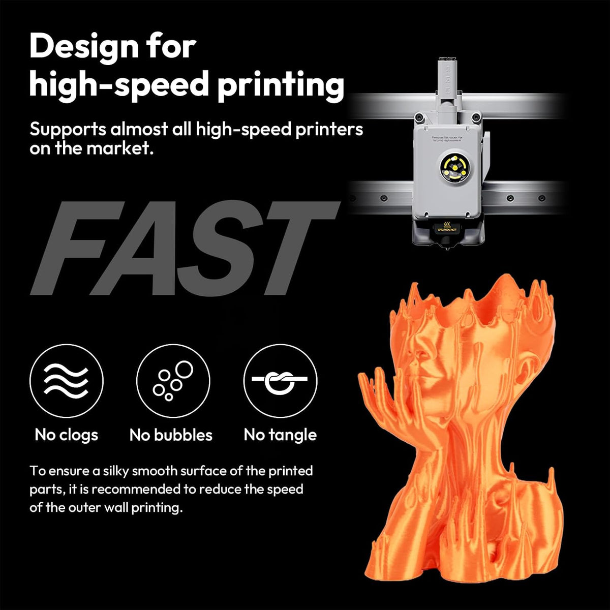 AMOLEN - Filamento de ácido poliláctico para impresora 3D, 1.75 mm,...