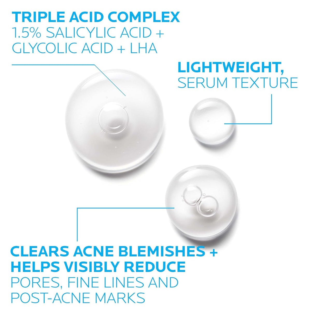 La Roche-Posay Effaclar - Suero de ácido salicílico al 1,5%, tratam...