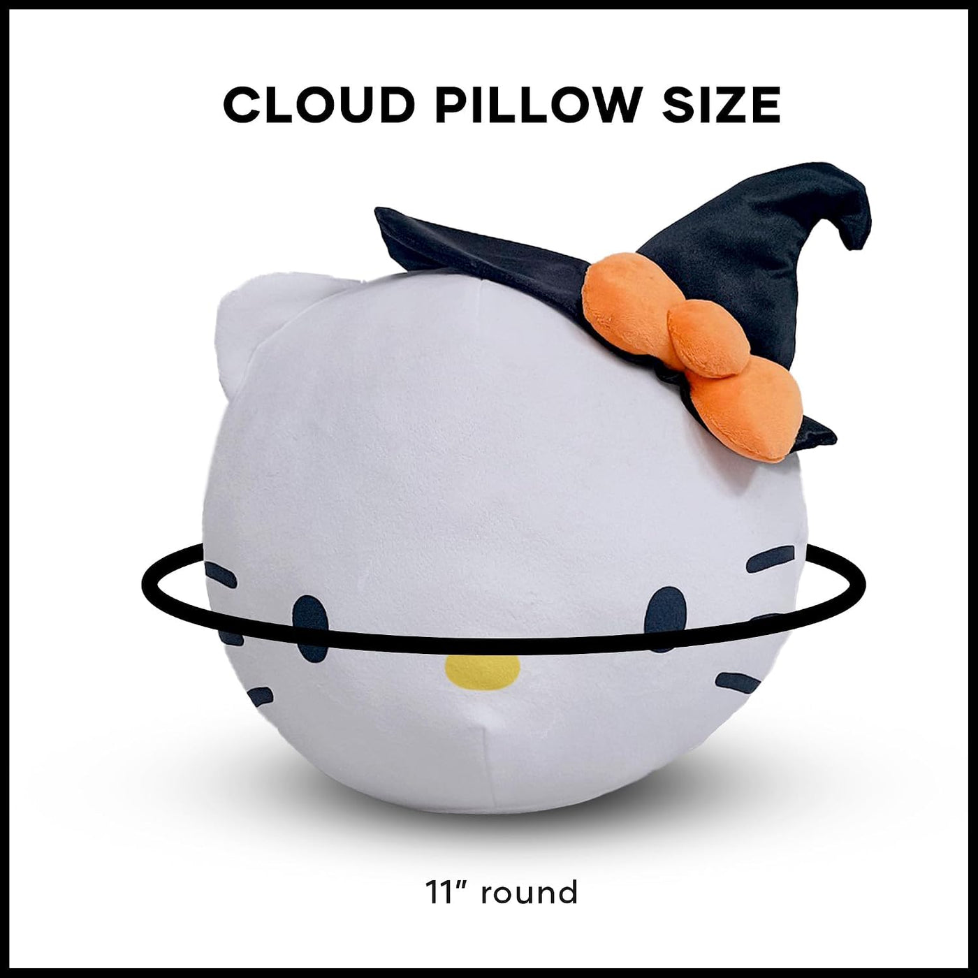 Northwest Sanrio Hello Kitty - Almohada de peluche de Halloween, br...