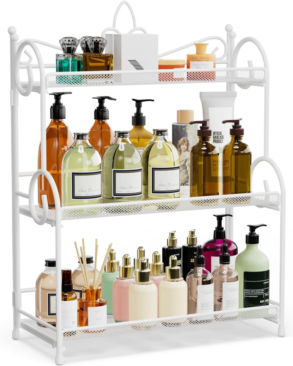 YIUKEA Organizador de mostrador de baño, estante de especias para e...