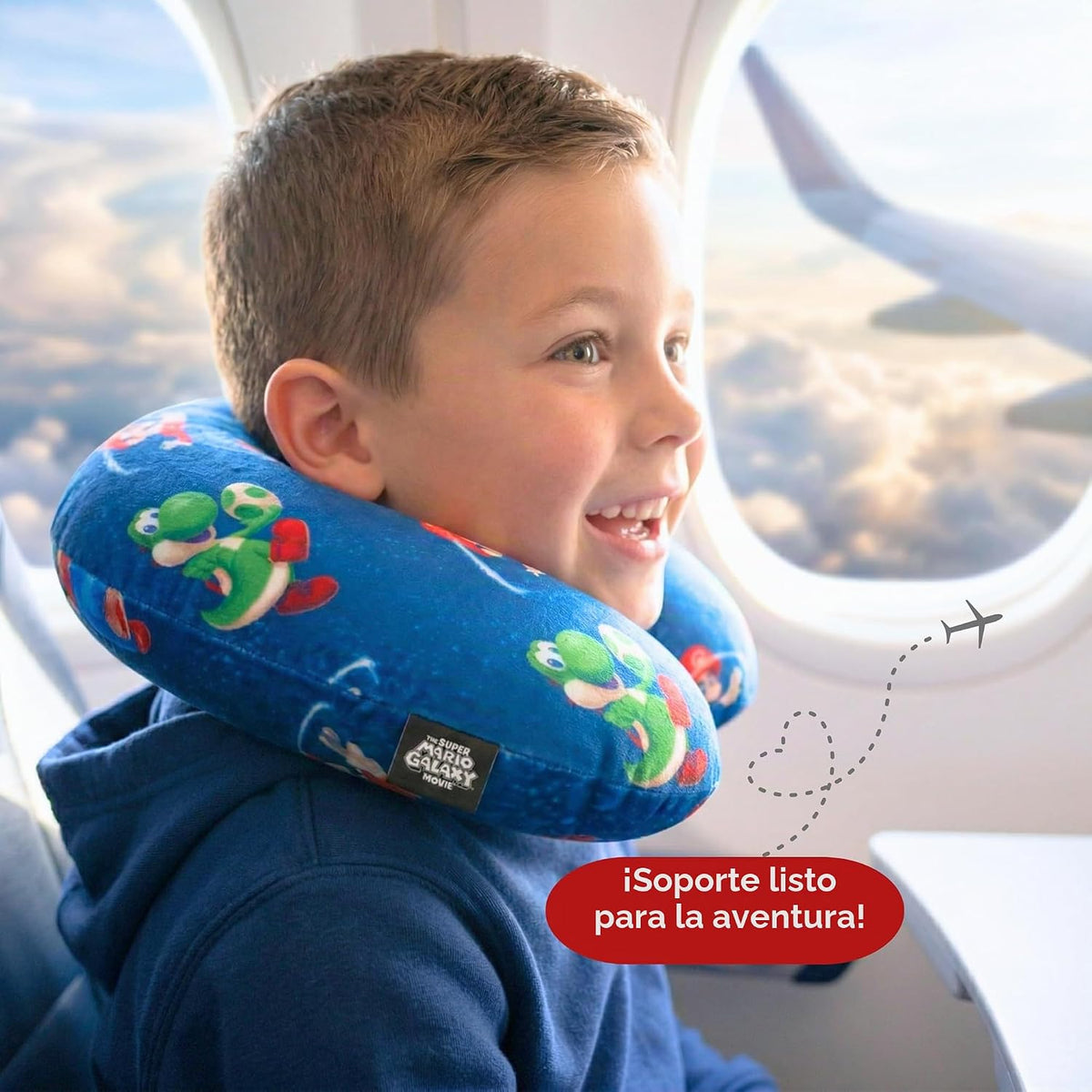 The Super Mario Galaxy Movie Travel Neck Pillow \u2013 Almohada sua...