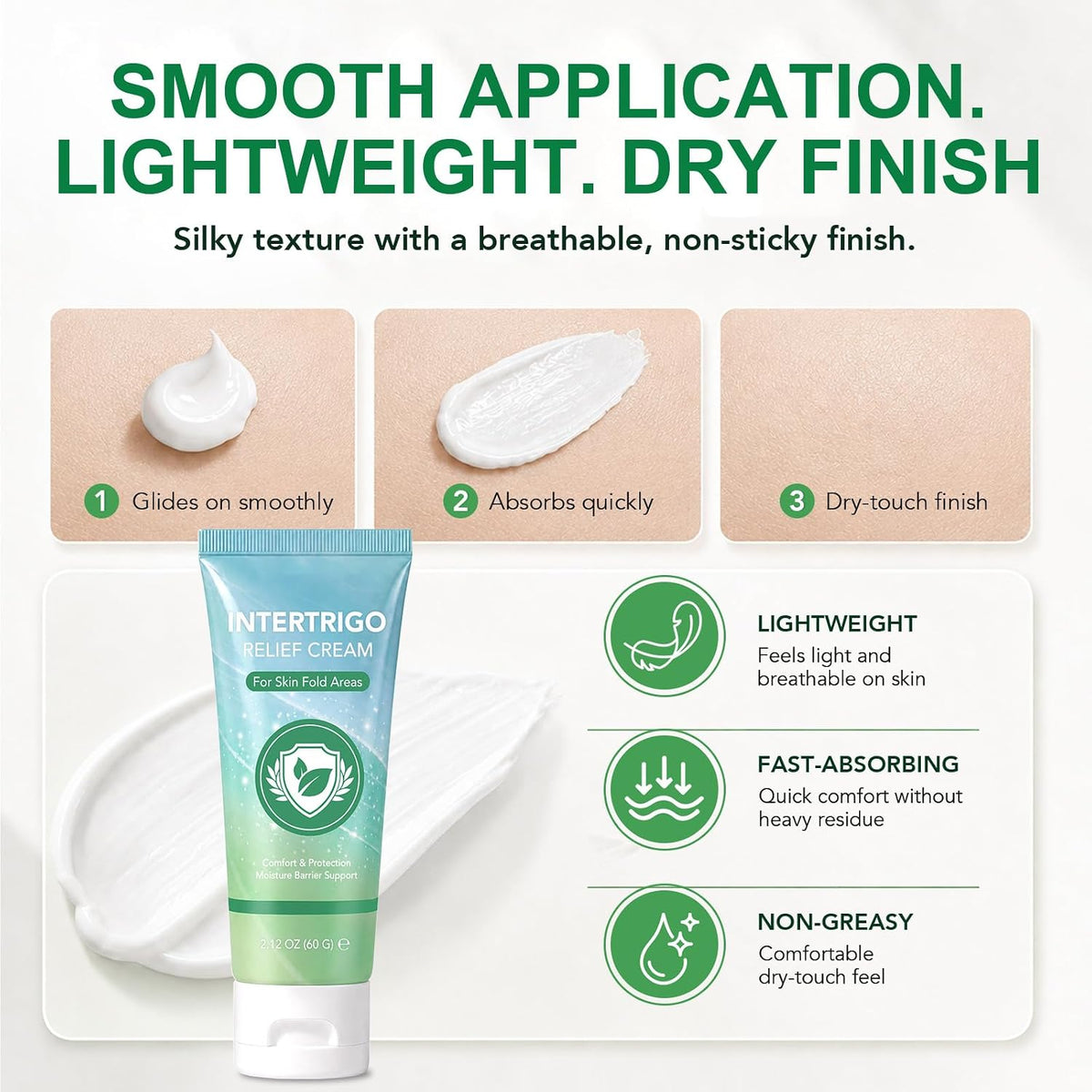 CLFJLXYX Crema Intertrigo, crema para rozaduras para el cuidado del...