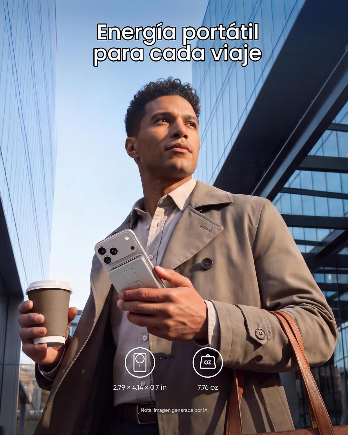 Anker MagGo 2 Pro Power Bank, cargador portátil Qi2.2 25W 10,000mAh...