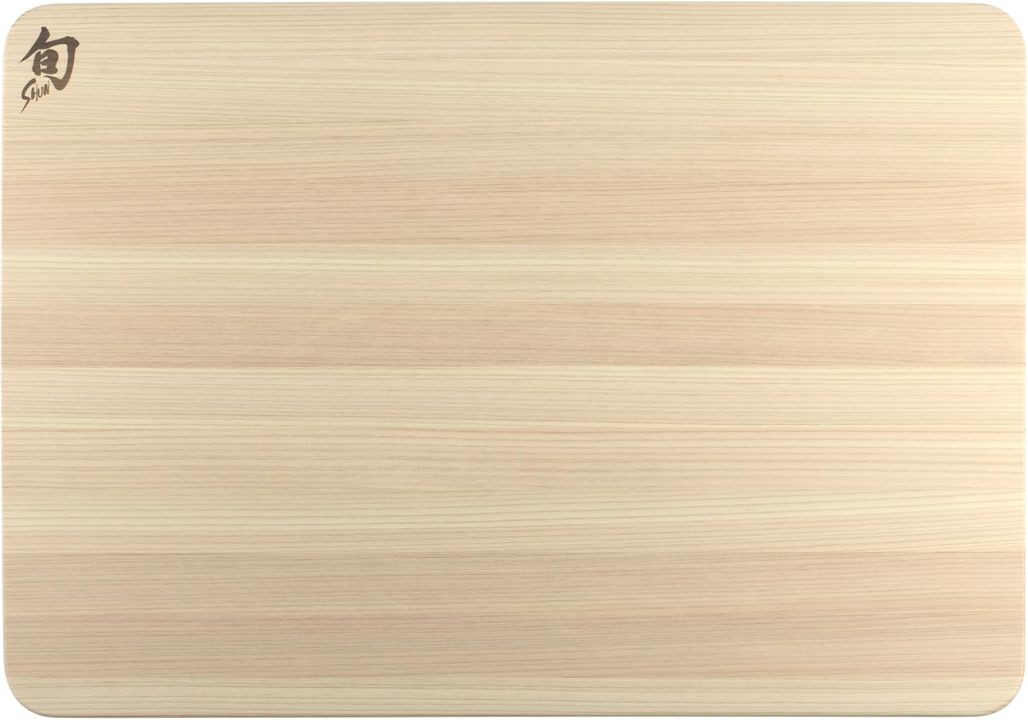 Shun Cubiertos Hinoki Tabla de cortar extra grande con ranura | Tab...