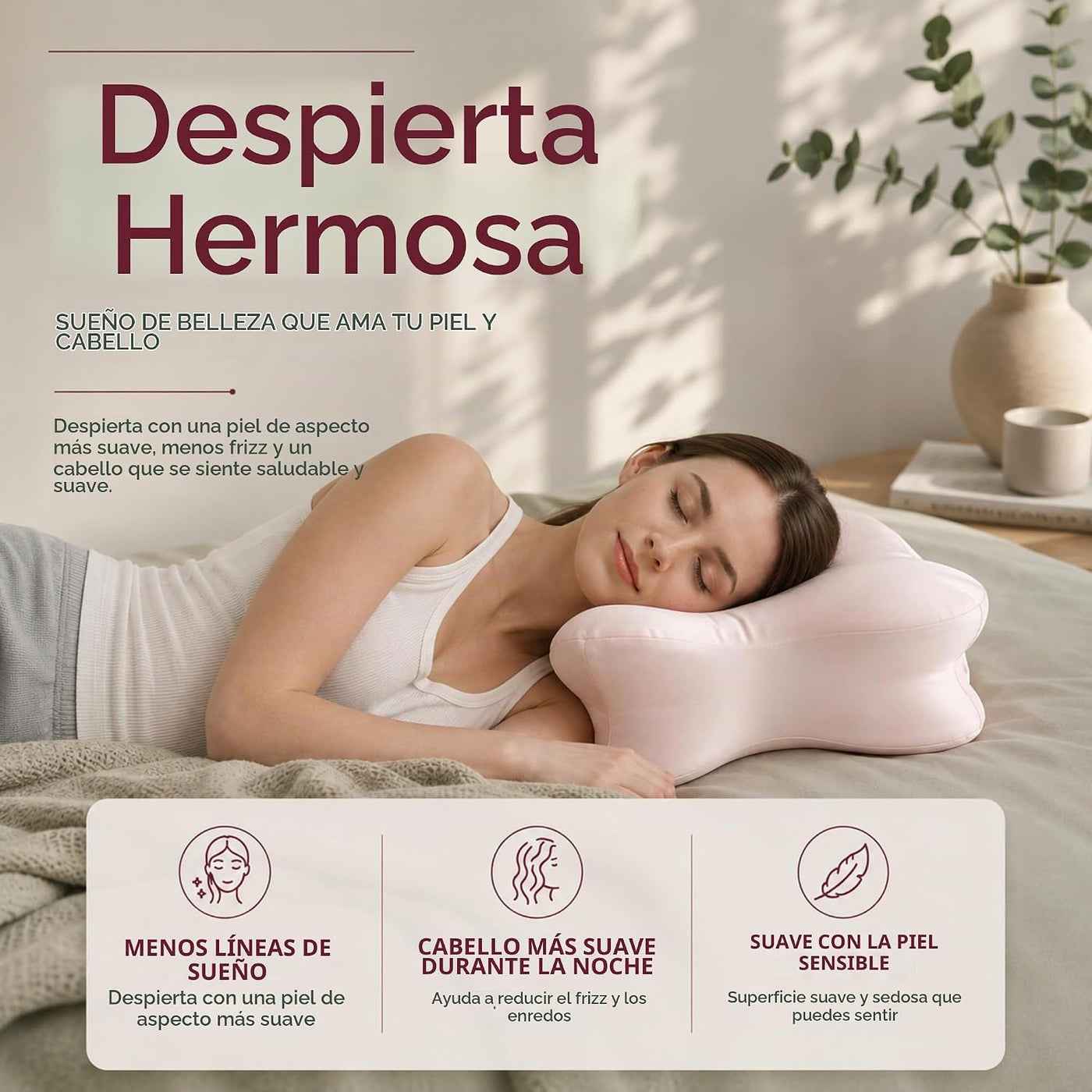 Derila Ergo - Funda de almohada de mezcla prémium con funda de almo...