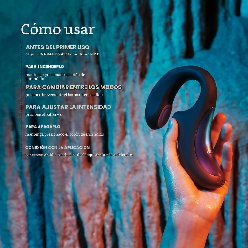 LELO Enigma Double Sonic Masajeador Femenino de Triple Estimulación...