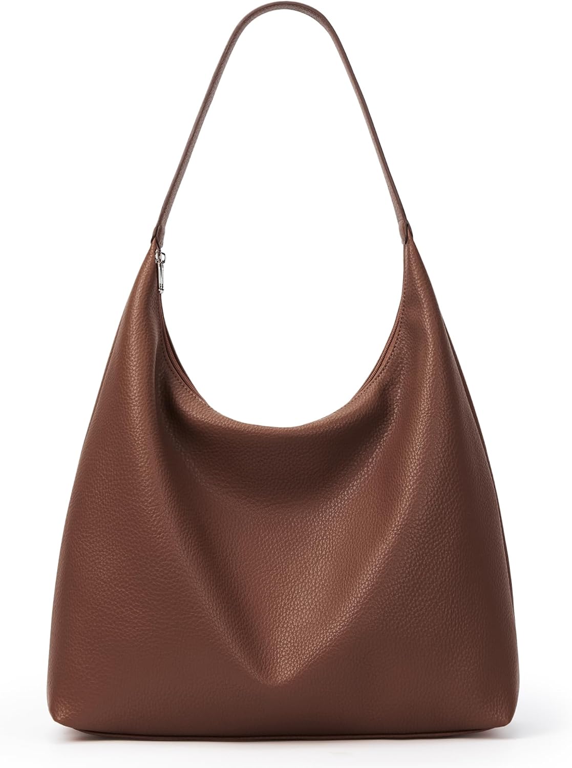 KALIDI Bolso de Mano Casual de Cuero Vegano Bolso Hobo con Cremalle...