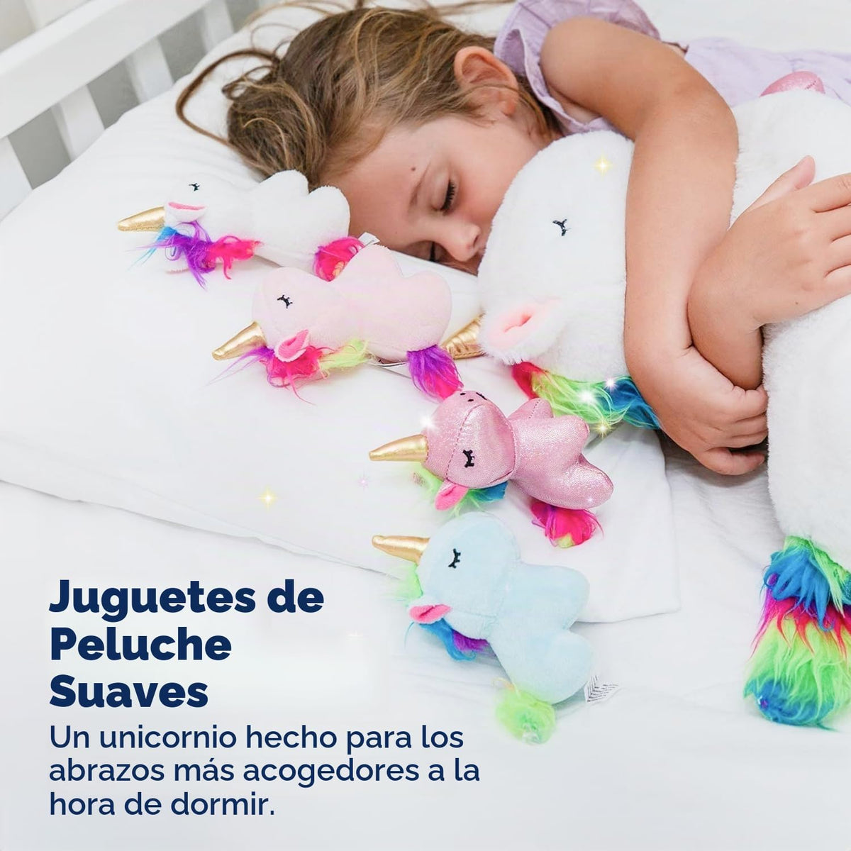 Animales de peluche de unicornio PixieCrush para niñas, juego de 5...