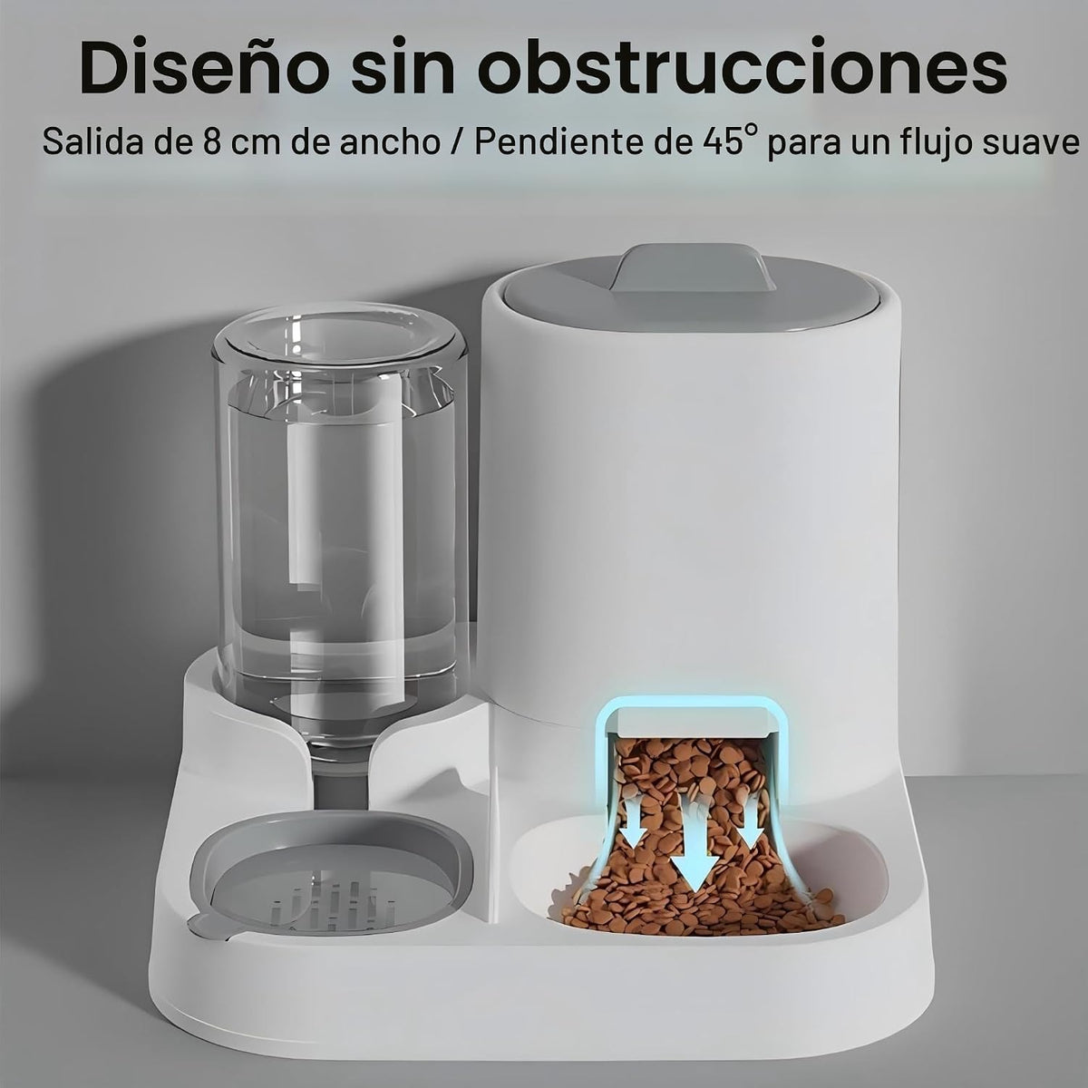 NASTELLA Juego de alimentador automático para gatos y dispensador d...