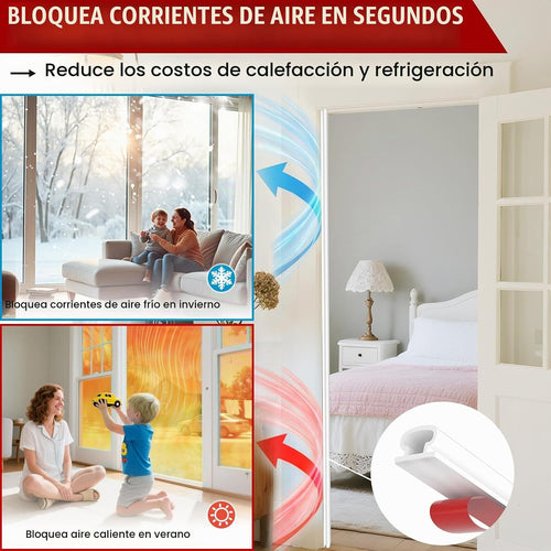 alophoty - Tira de sellado para puerta, 10 pies, blanco, 0.35 x 0.2...