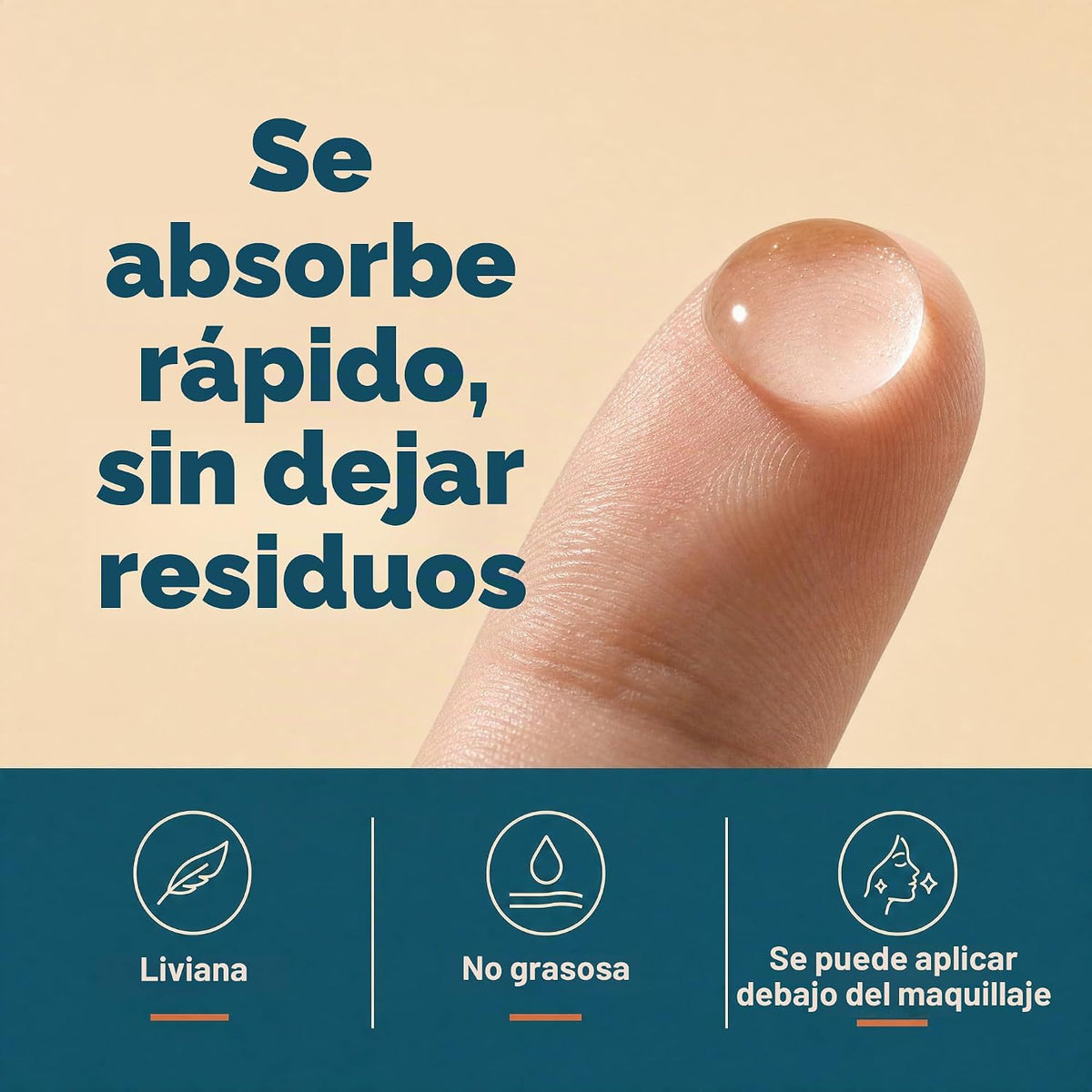 Eva Naturals Ácido hialurónico + B5 y vitamina C suero facial, hidr...