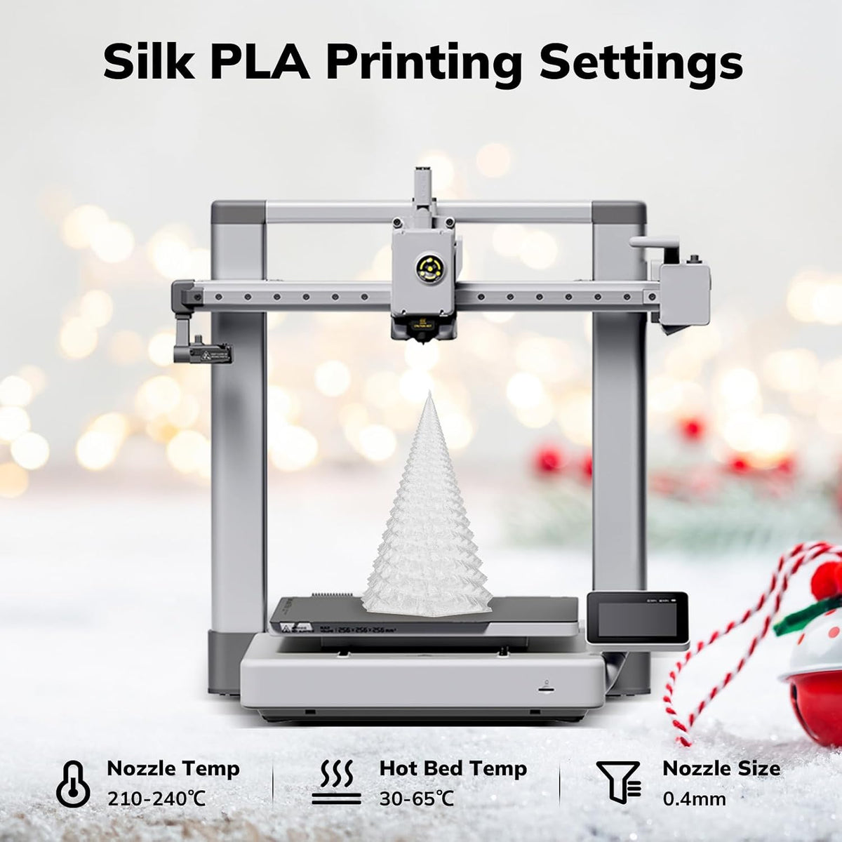 AMOLEN - Filamento brillante de purpurina PLA para impresora 3D de...