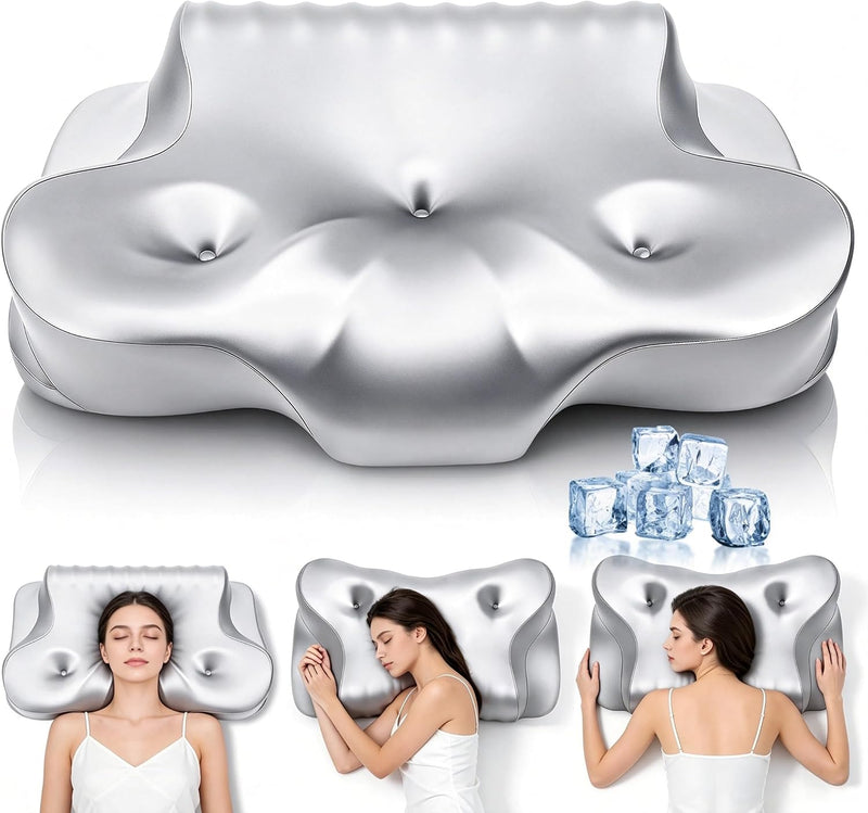 Dayme Almohadas de espuma viscoelástica para soporte de cuello - Al...