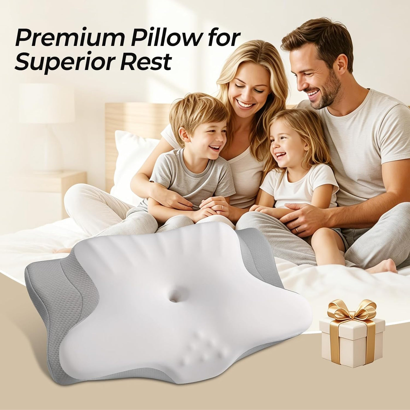 Ylekto Almohada cervical para el cuello para aliviar el dolor, almo...