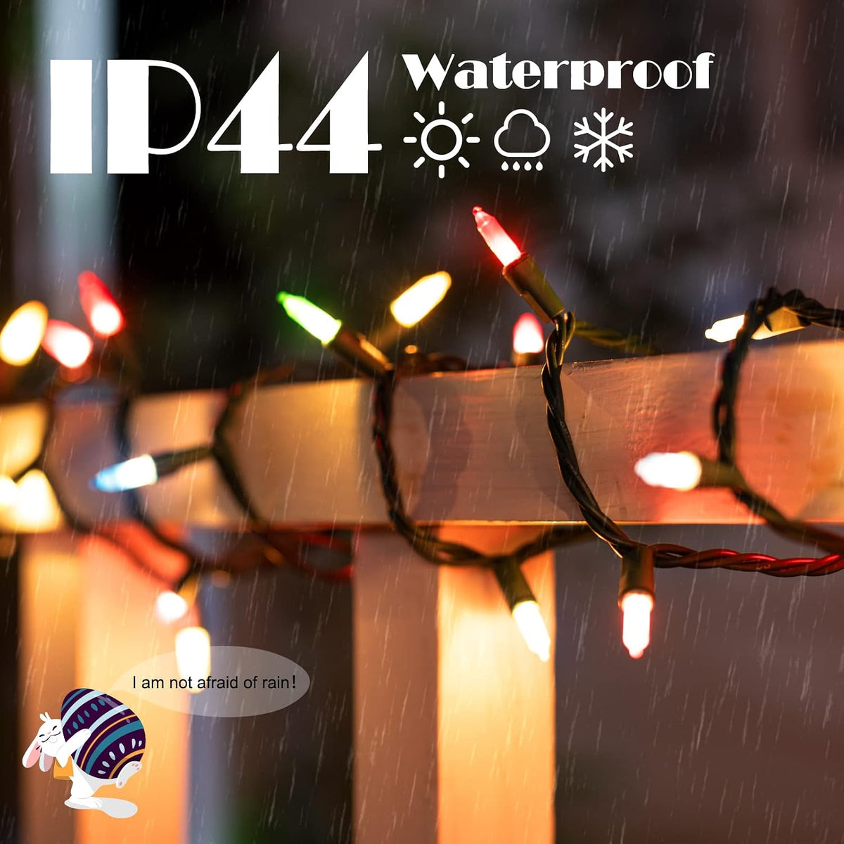 Mini guirnalda de luces de Pascua \u2013 26.5 pies 100 unidades en...