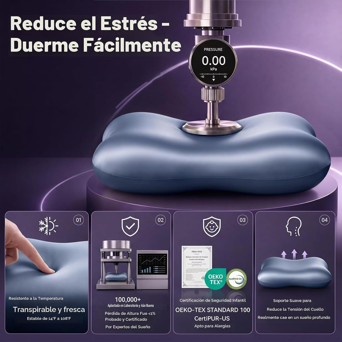 Almohada refrescante para el cuello cervical Dayme y almohada de es...