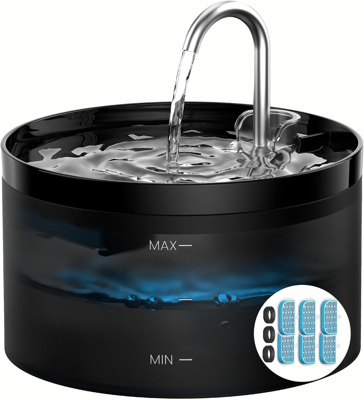 Fuente de Agua para Gatos Fuente para Mascotas: Dispensador de Agua...
