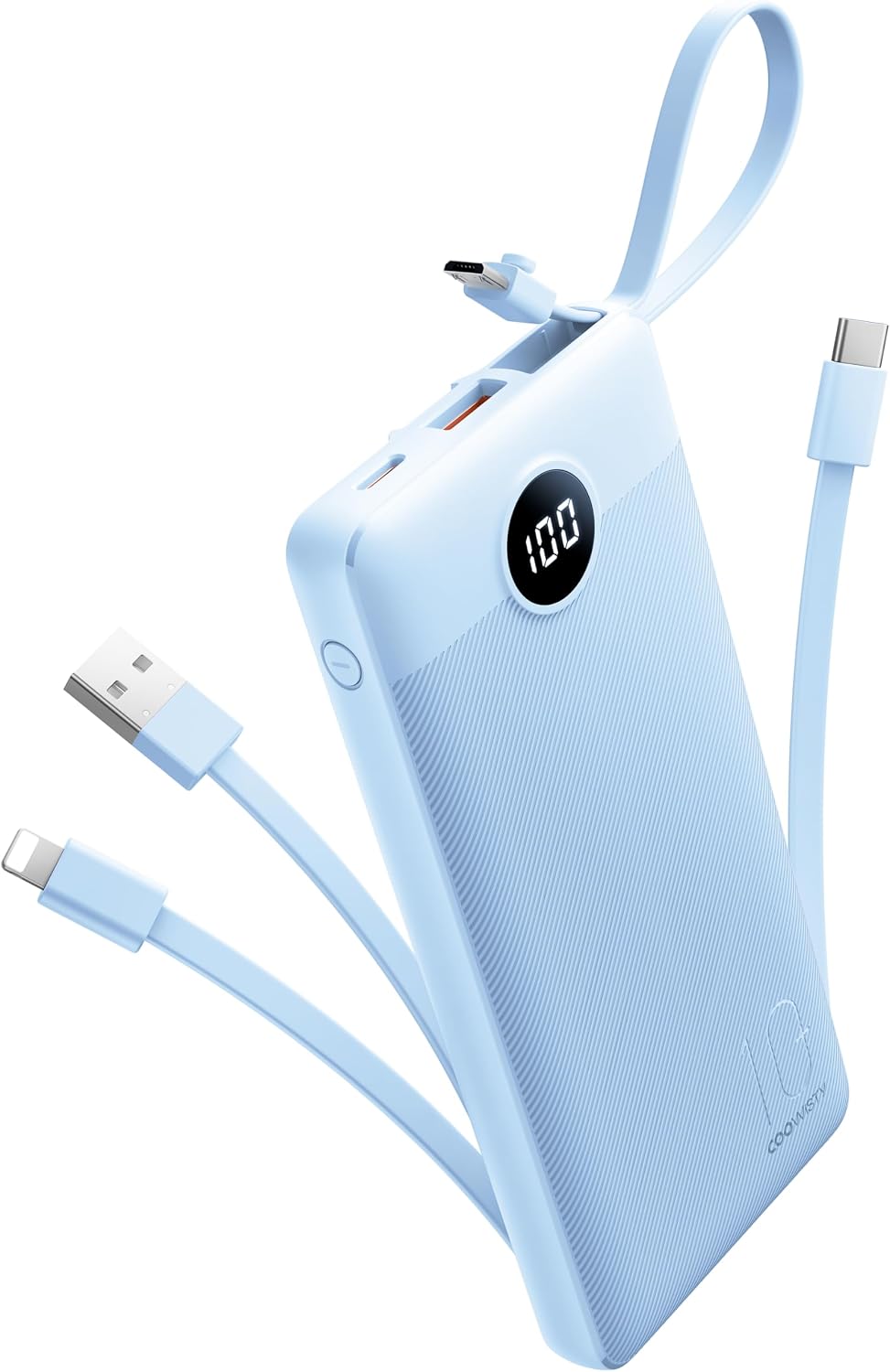 Coowisty Cargador portátil de 10000 mAh, banco de energía delgado c...