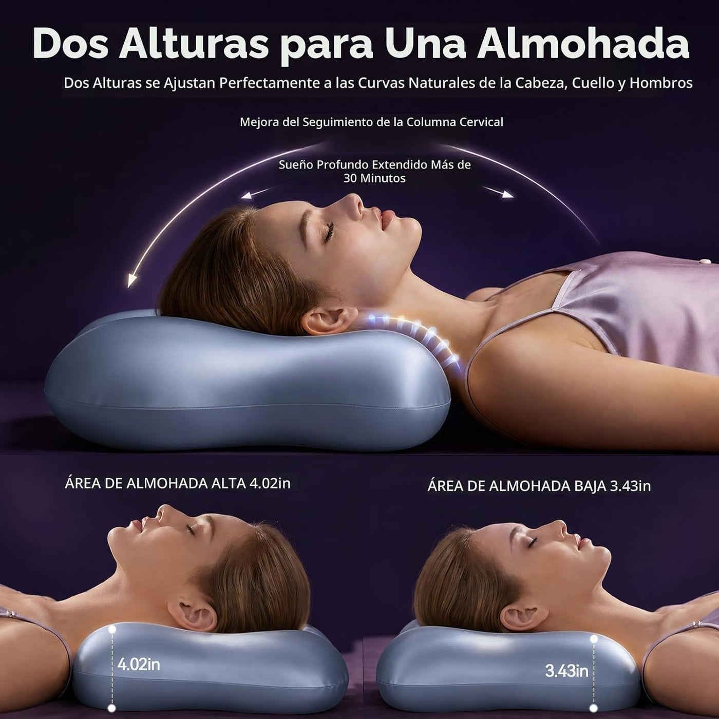 Almohada refrescante para el cuello cervical Dayme y almohada de es...