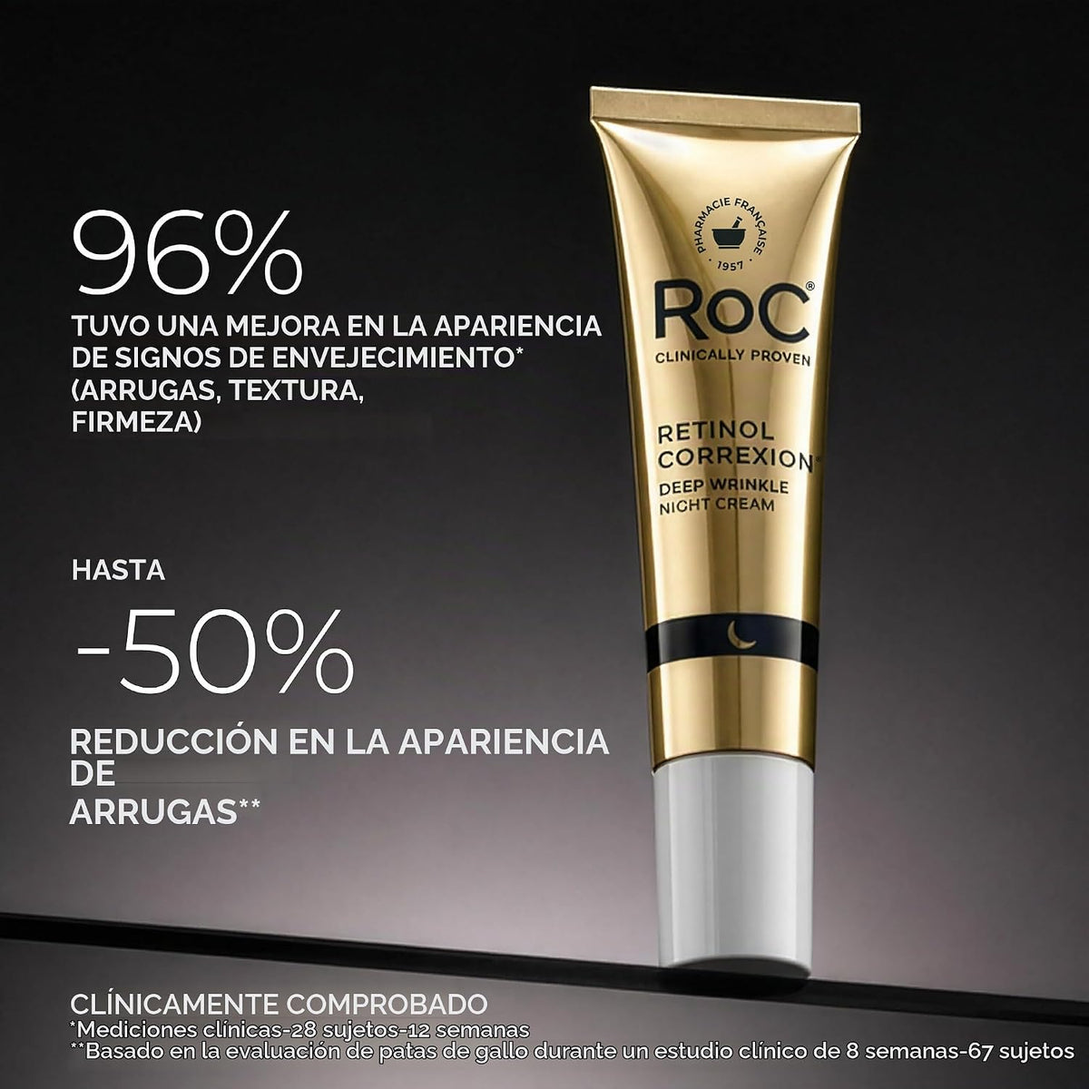 RoC Retinol Correxion Crema de noche antienvejecimiento antiarrugas...