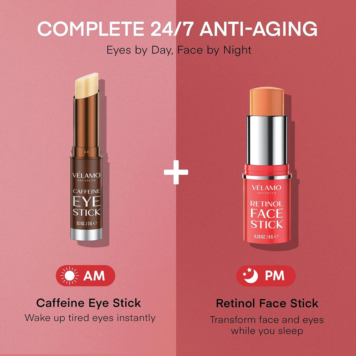 VELAMO ADVANCED Retinol Face Stick: reduce las arrugas de las línea...