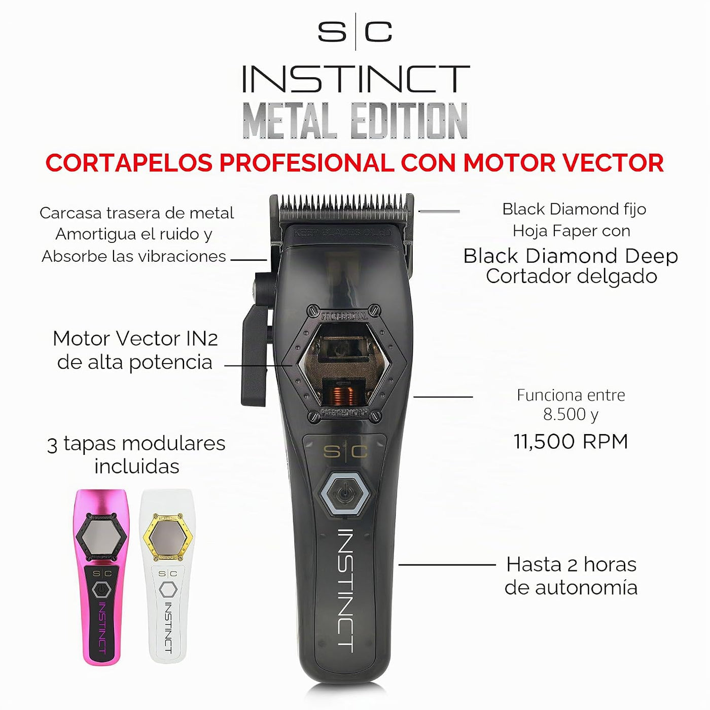 Stylecraft Instinct Professional IN2 - Cortadora de pelo inalámbric...