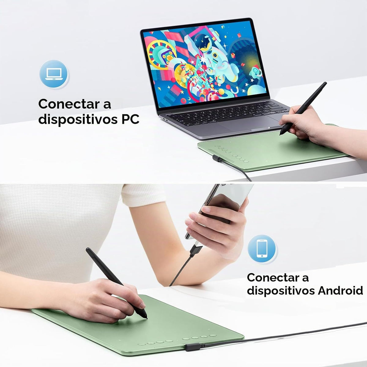 XPPen Deco 01 V3 - Tableta gráfica de 10 x 6.25 pulgadas, tableta d...