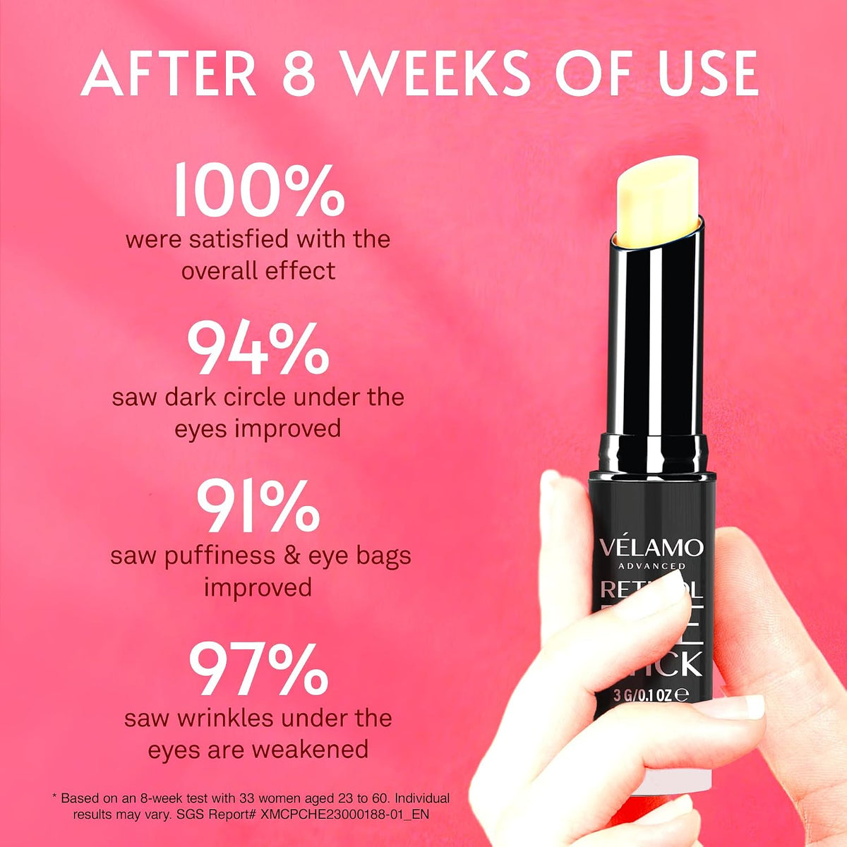 VELAMO ADVANCED Retinol Eye Stick Duo: Bálsamos energizantes y reno...