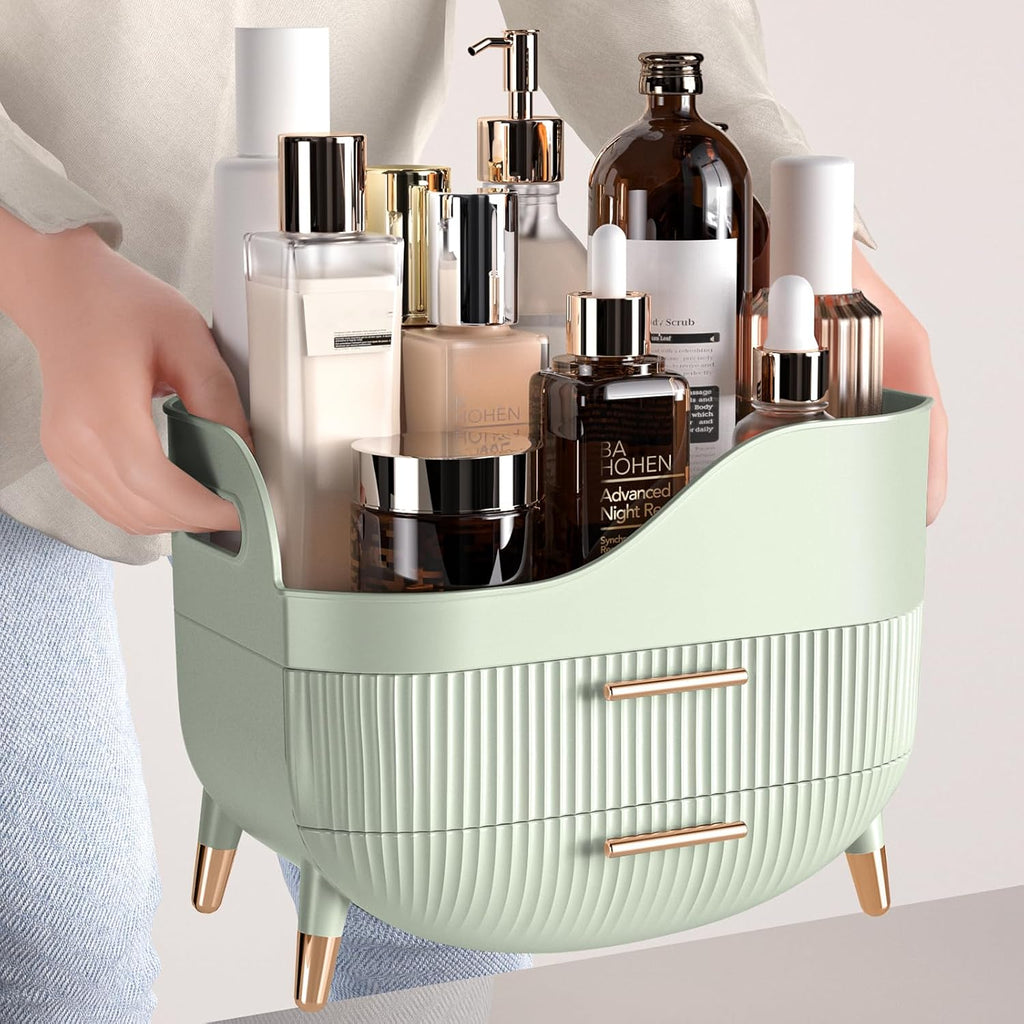 Pajiriona Organizador de maquillaje con cajones, organizador de cui...