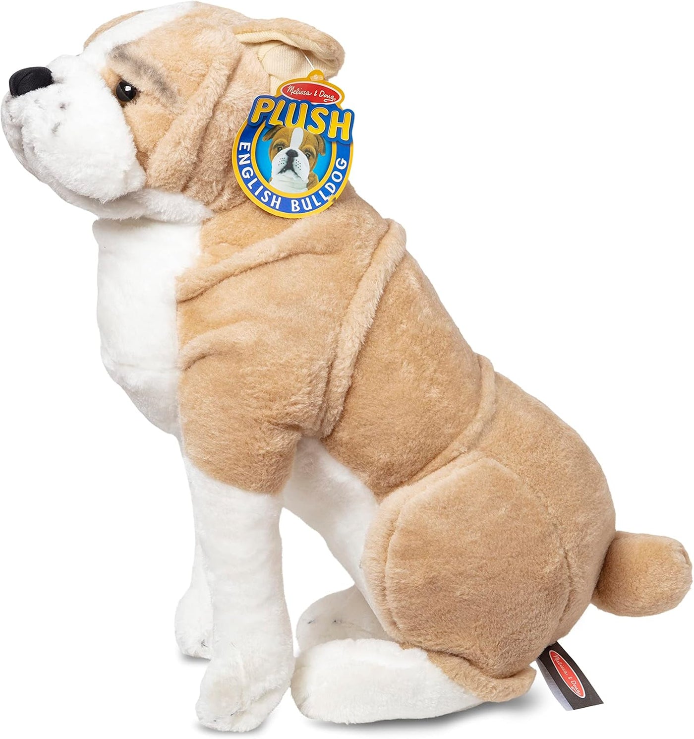 Melissa &amp; Doug Bulldog inglés gigante, animal de peluche realis...