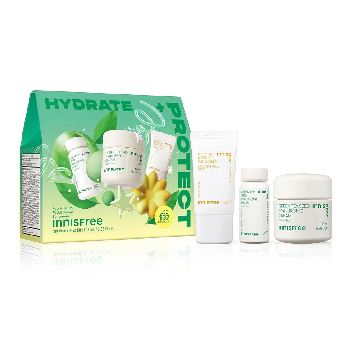 Innisfree Protector solar diario de defensa UV SPF 50+ PA++++ | Pro...