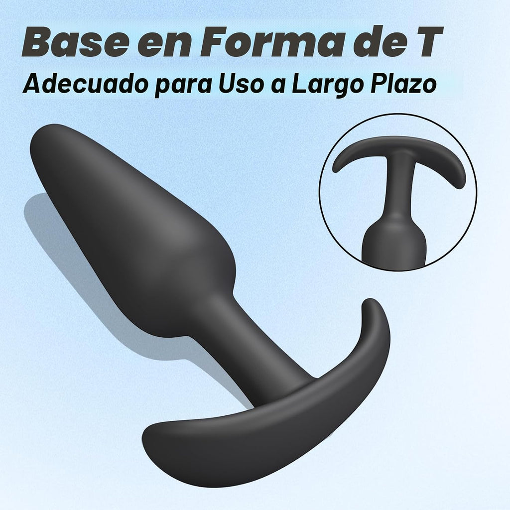 URZZAN Juego de 4 tapones anales de silicona para principiantes a a...