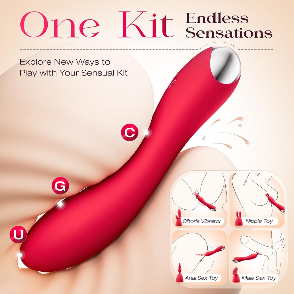 MOOLIGIRL Juguetes para adultos, juguetes sexuales de rosa, kit de...