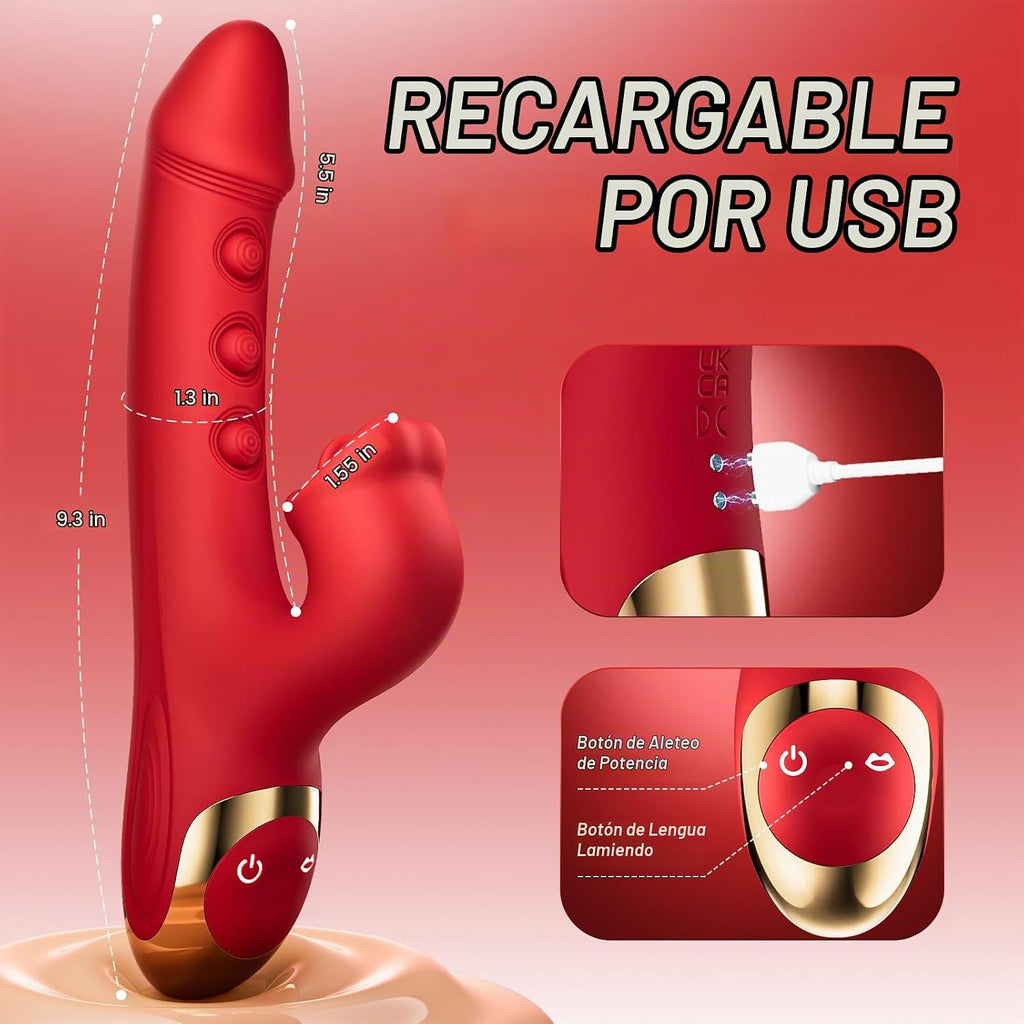 Toendi - Juguete sexual con vibrador de conejo para mujeres, juguet...