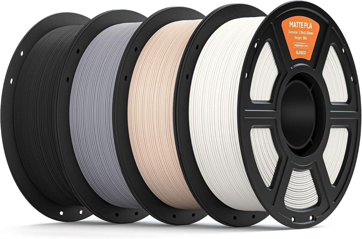 ELEGOO Filamento de impresora 3D PLA mate 0.07 in paquete 8.8 lbs 4...