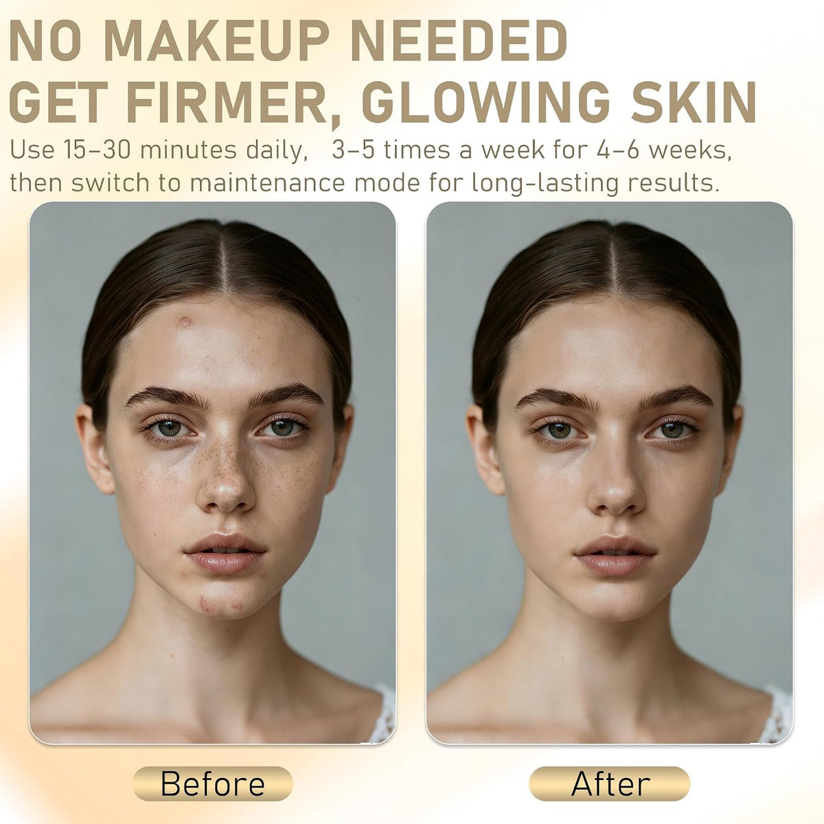 Terapia de luz roja para la cara, 7 colores LED máscara facial reca...